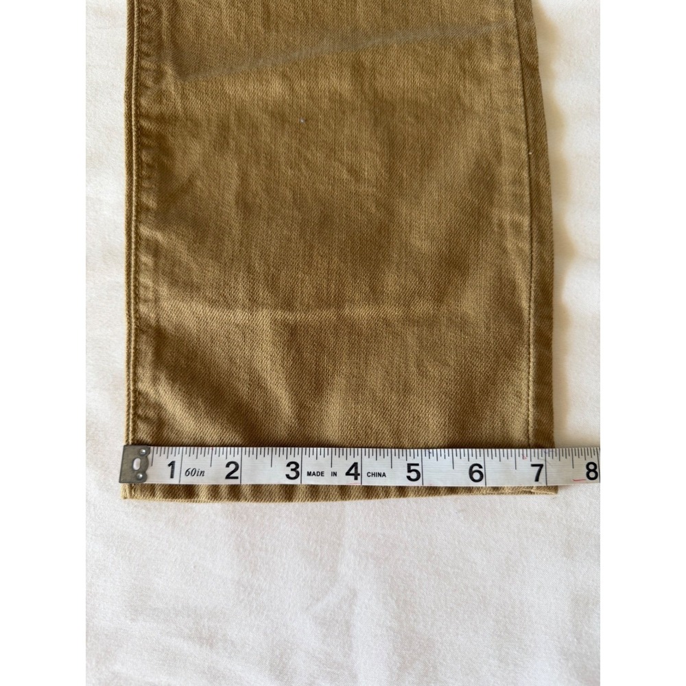 Levis Middy Straight Jeans Womens 29x30 Tan Khaki Mid Rise NWT - Picture 9 of 9